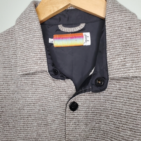 Slvdr Men's Button and Snap Long Sleeved Front Grey Shirt Size Small - Picture 3 of 7